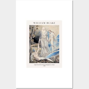 William Blake - Angel of the Divine Presence Bringing Eve to Adam Posters and Art